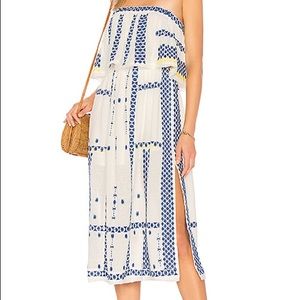 Free People | Embroidered Strapless Dress